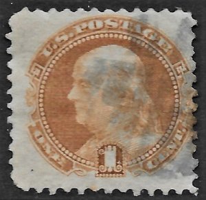 US 1869 Sc. No. 112 used, couple blunt perfs, Cat. Val. $140.00.