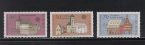 Germany #1270-72  (1978 Europa Architecture set) VFMNH CV $2.35