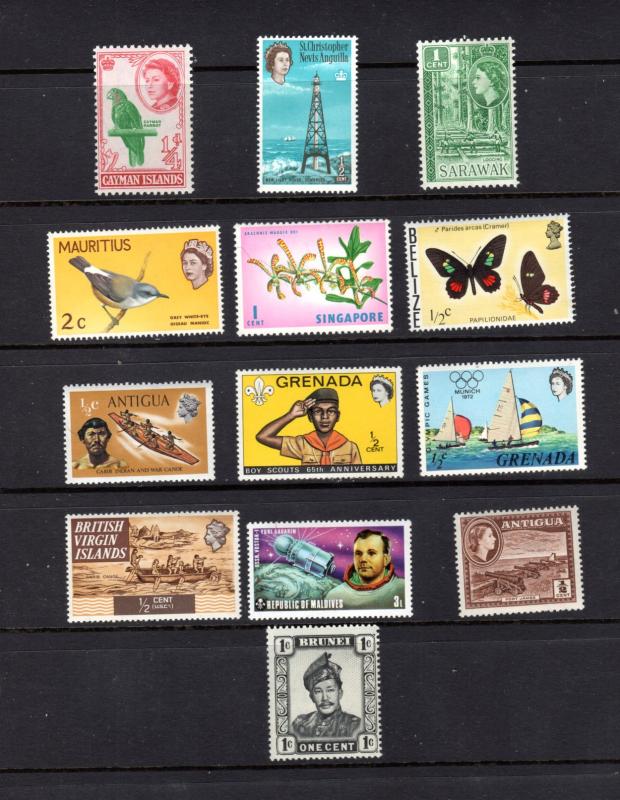 Beautiful Worldwide Mixture of 13 different.....mnh..bargain priced