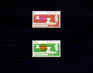 BRUNEI - 1965 - QE II -  ITU - TELECOMMUNICATION - MINT - MNH SET!