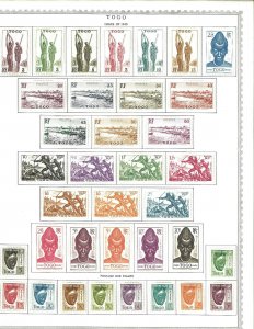 Togo 1916-1949 M &* U Hinged on Minkus Global Pages