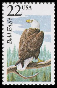 US 2309 North American Wildlife Bald Eagle 22c single MNH 1987