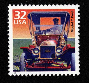 1998 Celebrate the 1900s Model T Ford Single 33c Postage Stamp, Sc#3182a, MNH,OG