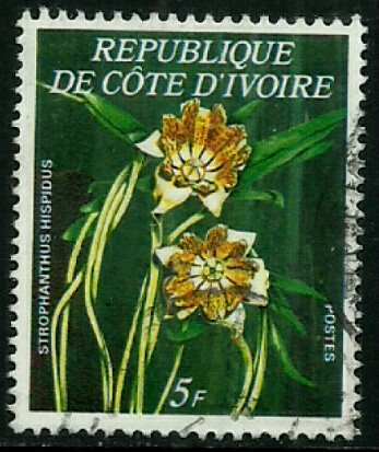 Ivory Coast #447A Used Stamp - Flowers (d)