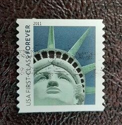 US Scott # 4488; used Forever (44c) Liberty face coil from 2011; XF centering