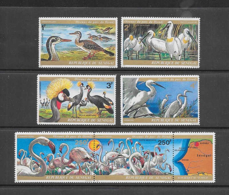 BIRDS - SENEGAL #C130-5 MNH
