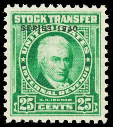 U.S. REV. DATED GREENS RD75  Mint (ID # 103140)