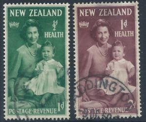 NEW ZEALAND 1950 SG701-702 Health Stamps USED C#0280