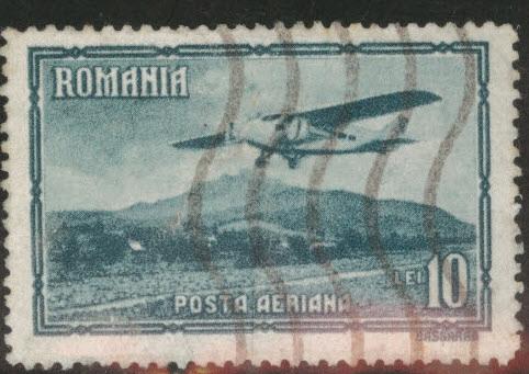 Romania  Scott C19 used 1931 airmail 