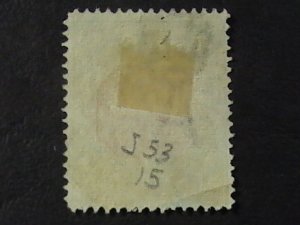 AUSTRALIA # J53-USED---POSTAGE DUE---1922