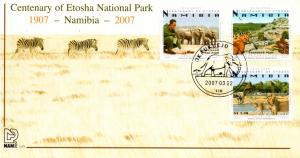 Namibia - 2007 Centenary of Etosha FDC SG 1065-1067