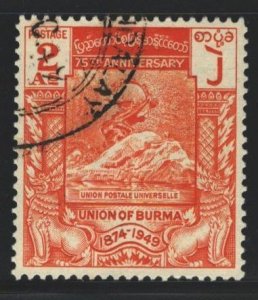 Burma Sc#116 Used