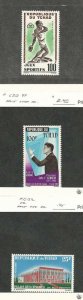 Chad, Postage Stamp, #C8, C20, C32 Mint Hinged, 1962-7 Olympics, Kennedy