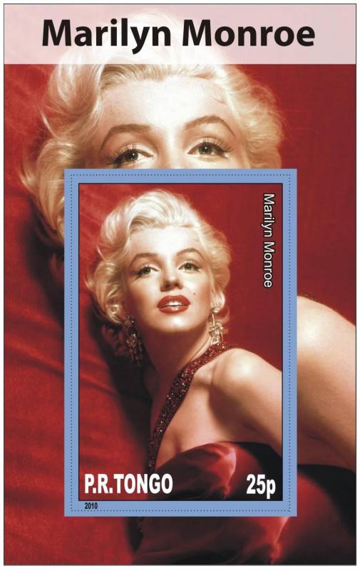 TONGO SHEET IMPERF CINDERELLA MARILYN MONROE ACTRESSES