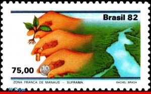 1811 BRAZIL 1982 MANAUS FREE TRADE ZONE, SUFRAMA, EXPORT, MI# 1911, C1271, MNH