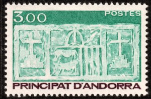 Andorra (French) #331  MNH - 3fr First Arms of Vallees d'Andorra (1984)