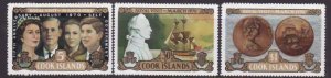 Cook Is-Sc#284-6- id10-unused LH set-QEII-Royal Visit-1970-