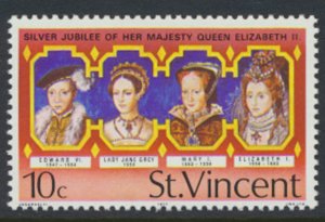 St Vincent  SG 507 SC# 488 MNH Kings & Queens Silver Jubilee 1977 see scans  ...