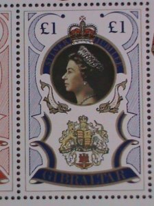 GIBRALTAR 1977 SC# 339a SILVER JUBILEE-QUEEN ELIZABETH II MNH S/S VERY FINE