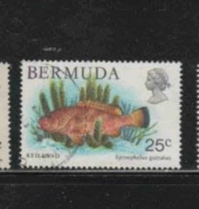BERMUDA #372 1978 25c RED HIND F-VF USED a