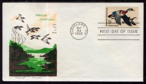US 1362 Waterfowl Conservation Cachet Craft U/A FDC