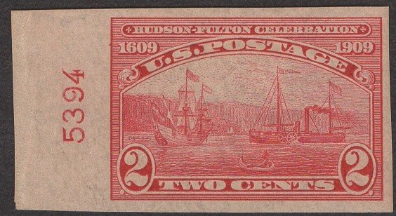 Scott 373 MNH OG VF, with plate number 5394