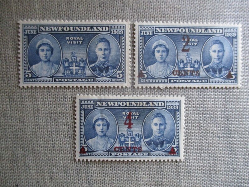Newfoundland, Scott# 249-251, MNH