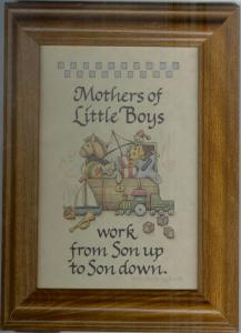 Mothers of Little Boys Work from Son Up to Son Down