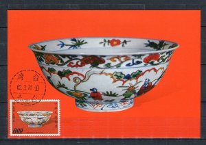 TAIWAN; 1973 Chinese Porcelain issue used Stamped Special Postal Card