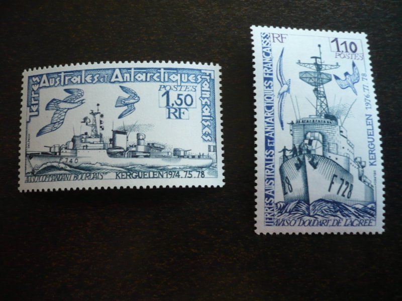 Stamps - French Antarctica - Scott# 84-85 - Mint Never Hinged Set of 2 Stamps