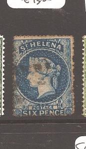 St Helena 1861 QV SG 2a VFU (8cam)