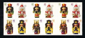 U.S. #4363b HOLIDAY NUTCRACKERS BOOKLET PANE MINT, NH