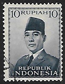 Indonesia # 395 - President Sukarno - used  -{GR46}