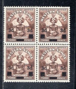 SAMOA SC# 185 BK/4 VF/NH