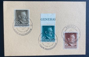 1943 Krakow General Government Germany Postcard first Day Cover 10th Year Anniv