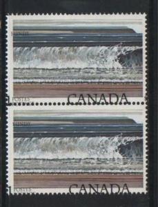 Canada #726 NH Mint Inscription Shift Pair