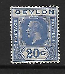 CEYLON  237    MINT HINGED KING GEORGE V