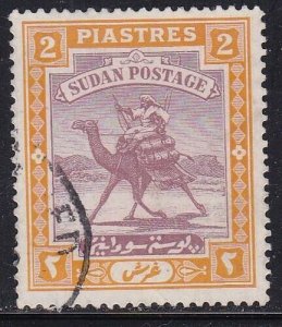 Album Treasures British Sudan Scott # 86  2p  Camel Post  VF Used CDS