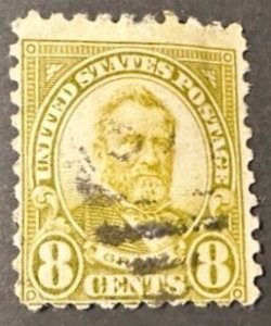 US #589 8c Grant 1926 used CV $4.50