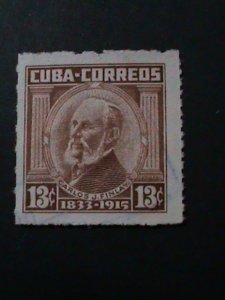 ​CUBA-1954-SC#525-CARLOS J. FINLAY MH -VF-70 YEARS OLD  WE SHIP TO WORLDWIDE