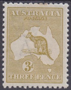 AUSTRALIA 1915 KANGAROO 3D DIE IIB 3RD WMK