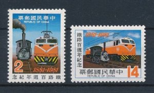 [113390] Taiwan 1981 Railway trains Eisenbahn  MNH