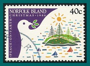 Norfolk Island 1986 Christmas, 40c used  #390,SG394