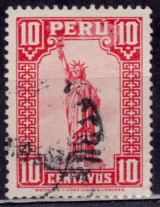 Peru 1934, Statue of Liberty, 10c, sc#318, used