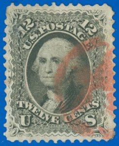 US SCOTT #69, Used With Vivid Red STAR IN CIRCLE Fancy Cancel! A True Beauty!