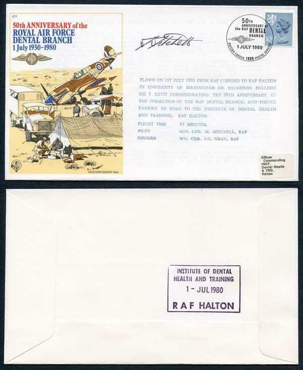 C77b 50th Ann of the RAF Dental Branch Signed by Sqn Ldr Mitchell