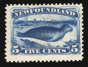 MOMEN: NEWFOUNDLAND SC #54 1887 MINT OG H $200 LOT #67048*