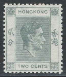 Hong Kong 1938 King George VI 2c Scott # 155 MH