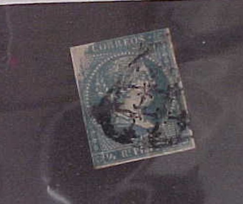 CUBA STAMP #9 UNPRINTED UL CORNER ERROR