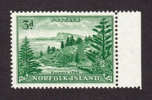 Norfolk Island stamp #23, MNH OG, selvage